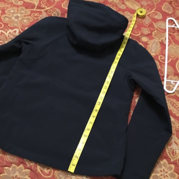 Women’s Double Diamond BLACK SKI jacket hooded Sherpa Lined Full Zip Softshell - Picture 12 of 16